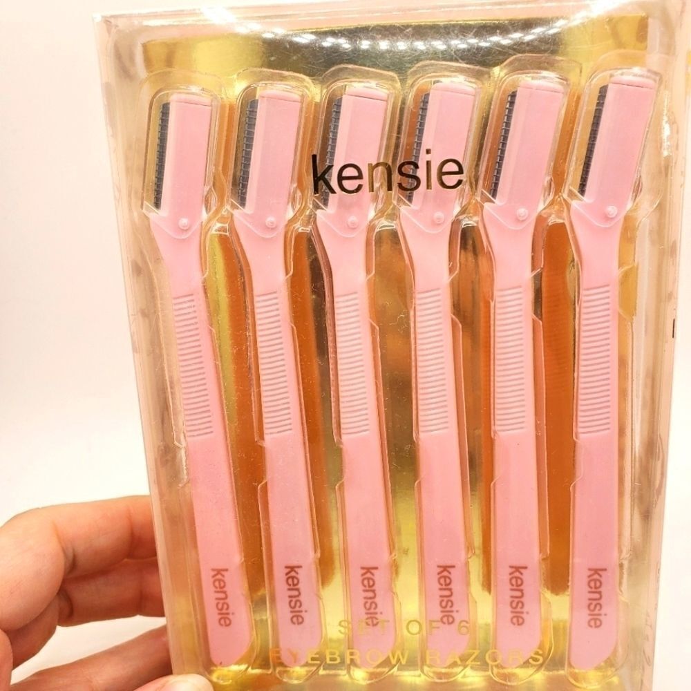 Kensie eyebrow facial razors touch up tool 6pk